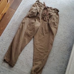 Free People Margate Pleated Trousers Dune